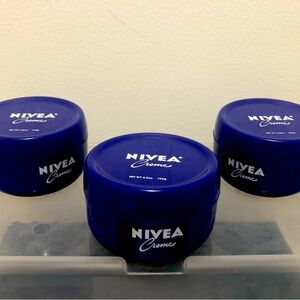 NEW Nivea Creme 6.8 oz plastic jars - Bundle of 3